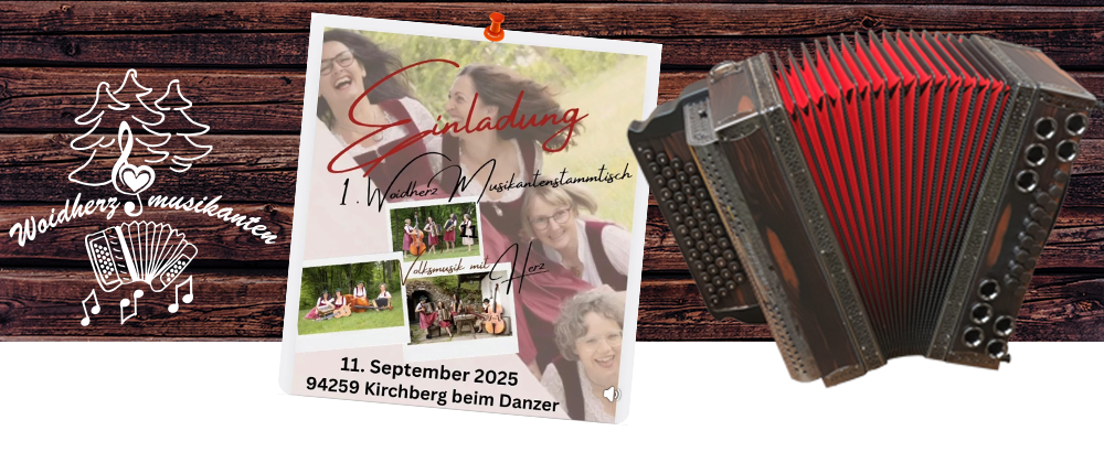 Einladung zum Musikanten-Stammtisch in Kirchberg im Wald